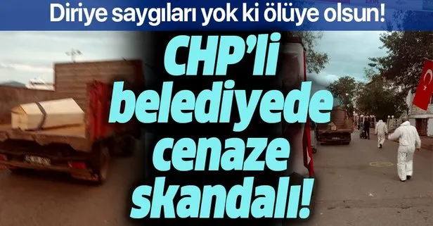 CHP’li belediyeden defin skandalı! Kınalıada’da Kovid-19’dan ölen adam moloz kamyonuyla taşındı