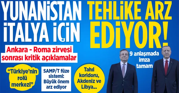 Son dakika: Başkan Recep Tayyip Erdoğan ve Draghi'den önemli açıklamalar