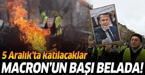 Fransa'da emekli aylığı protestosu! "Sarı Yelekliler" de katılacak
