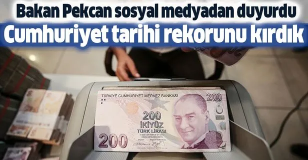 Bakan Pekcan'dan flaş açıklama: Cumhuriyet tarihi rekorunu kırdık