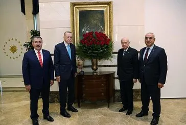 Başkan Erdoğan’a geçmiş olsun ziyareti!