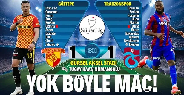 Göztepe 1-1 Trabzonspor | MAÇ SONUCU