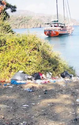 Tatil bitti çöpü kaldı