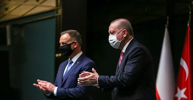 Başkan Erdoğan, Polonya Cumhurbaşkanı Andrzej Sebastian Duda onuruna yemek verdi