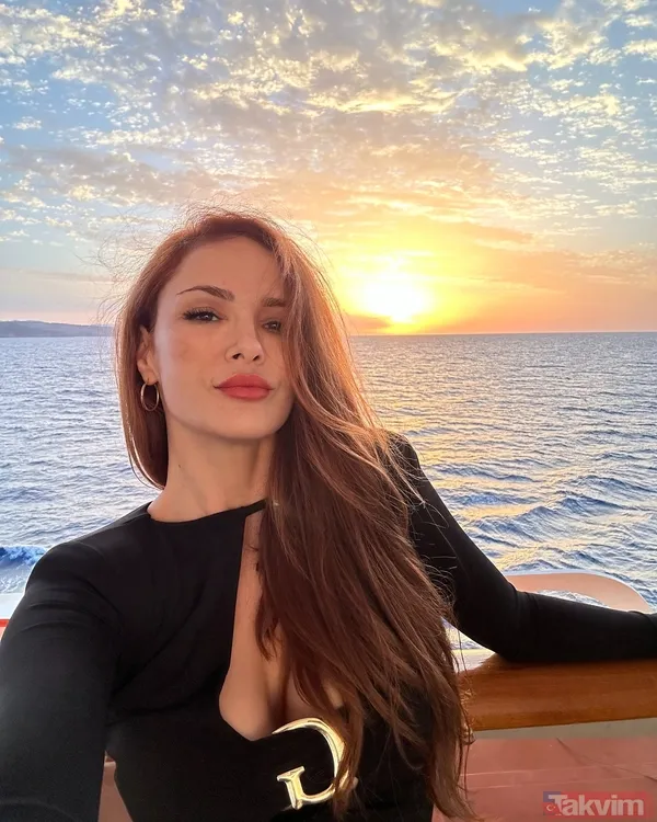 Mine Tugay siyah deri süper minisiyle kumsalda şov yaptı: “Kim der 46 yaşında” - 5