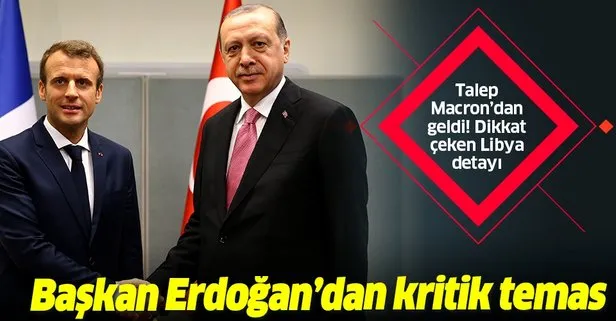 Başkan Erdoğan Macron ile görüştü