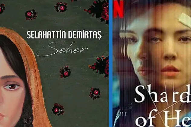 Netflix'te yayınlanan 'Shards Of Her' dizisinde terörden tutuklu HDP'li Selahattin Demirtaş güzellemesi! Seher kitabının reklamını yaptılar
