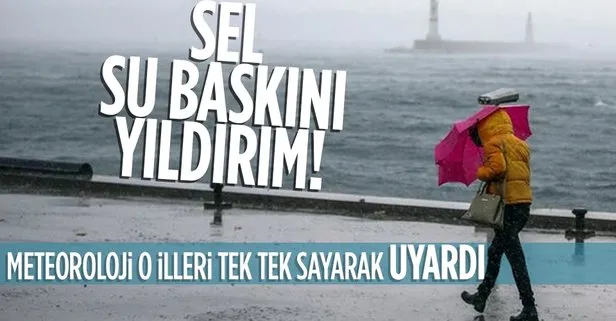 İstanbul için sağanak ve gök gürültülü sağanak yağış uyarısı! 23 Ağustos hava durumu