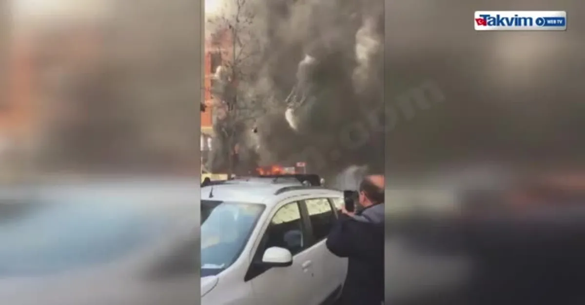 Ümraniye'de çıkan yangın paniğe neden oldu