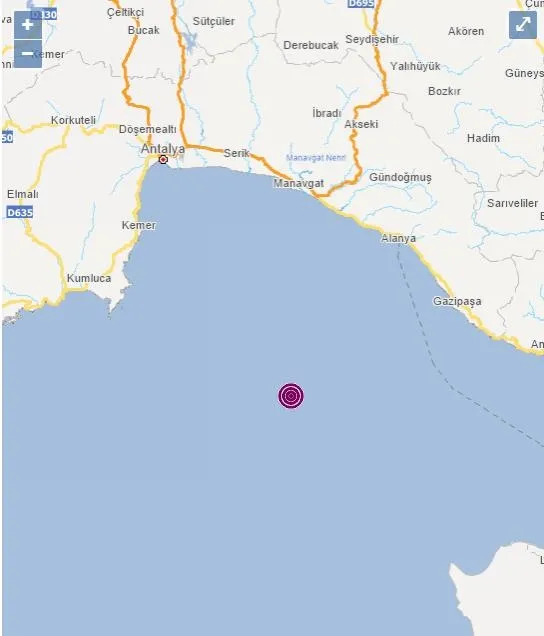 Son dakika: Antalya'da korkutan deprem | Son depremler-1