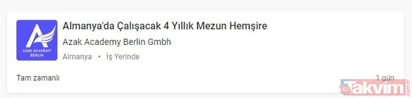 Almanya Hemşire Personel Alımı Almanya Berlinde İkamet Edip Çalışmak Hastaların Sağlık Durumlarını Ve İhtiyaçlarını Değerlendirmek Bakım Planlarının...