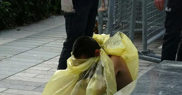 Taksim Meydanı’nda çıplak kadın şoku