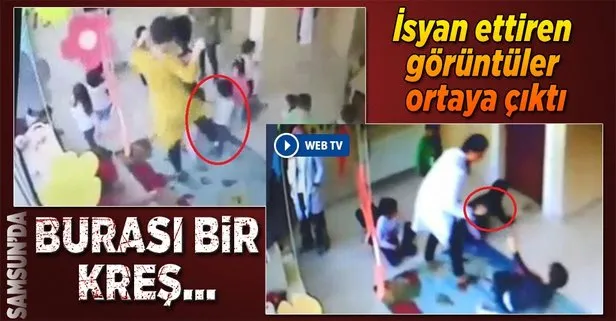 Kreşte şiddet kamerada