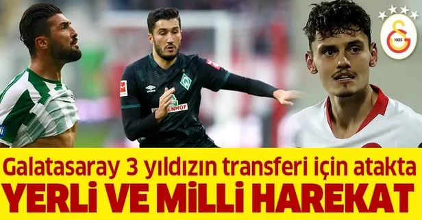 Galatasaray 3 yıldızın transferi için atakta