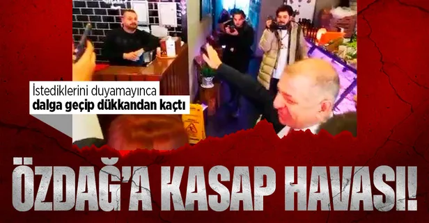 Esnaf Yalova'da Ümit Özdağ'ın hayallerini yıktı! Hemen dükkanı terk etti