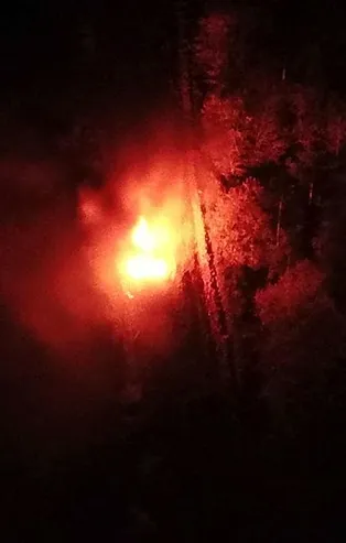 İstanbul Ataşehir'de ormanlık alanda araç yangını