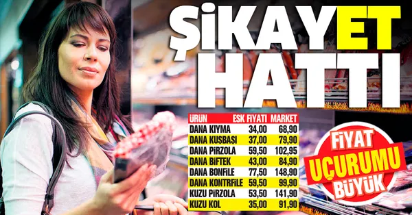 Kasap ve marketlerde kırmızı et fiyatları baş döndürdü Fiyat uçurumu Kasap ve marketlerde kırmızı et fiyatları baş döndürdü Fiyat uçurumu