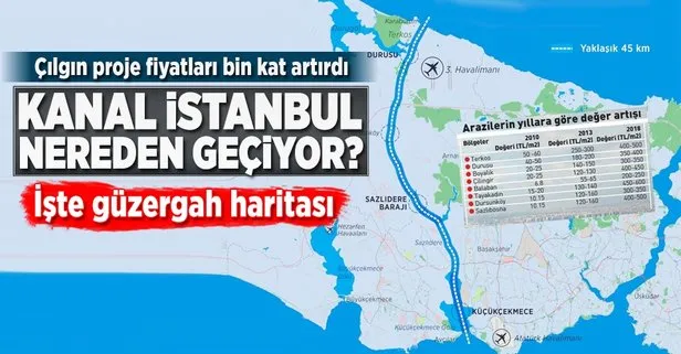 İstanbul’a 45 km’lik yeni ‘boğaz’