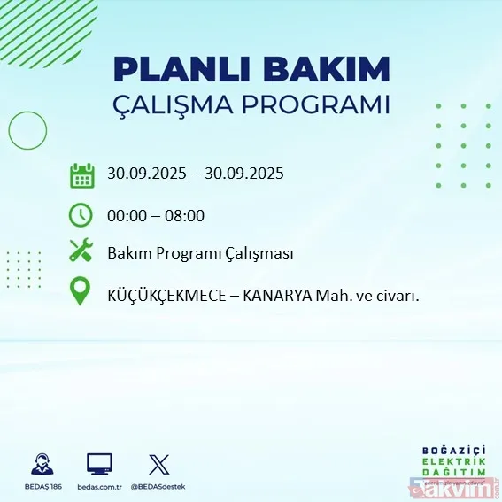 İstanbul’un 23 ilçesinde elektrikler kesilecek! 30 Eylül 2025 BEDAŞ kesinti listesi - 27
