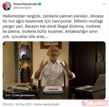 Fakir edebiyatı yapan Kılıçdaroğlu’nun geceliği 100 bin liralık otelde kalması sosyal medyayı salladı! Twitter’da trend topic olan skandal