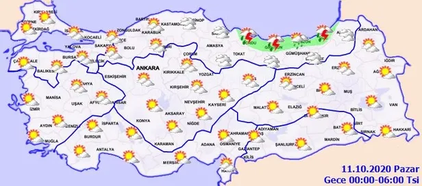 HAVA DURUMU | Meteorolojiden o illere sağanak uyarısı | 10 Ekim İstanbul'da hava nasıl olacak?-5
