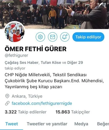 İYİ Parti'ye geçen CHP'li vekillerin bir kısmının Twitter hesabında CHP milletvekili yazıyor-8