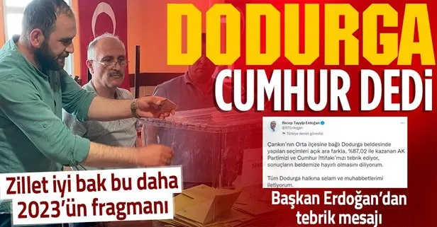 Çankırı Dodurga ’Cumhur’ dedi! İşte seçim sonuçları