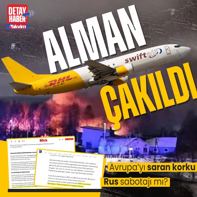 Almanyadan havalanan kargo uçağı Litvanyada konutların üzerine düştü! Avrupa basını Rus sabotajı dedi