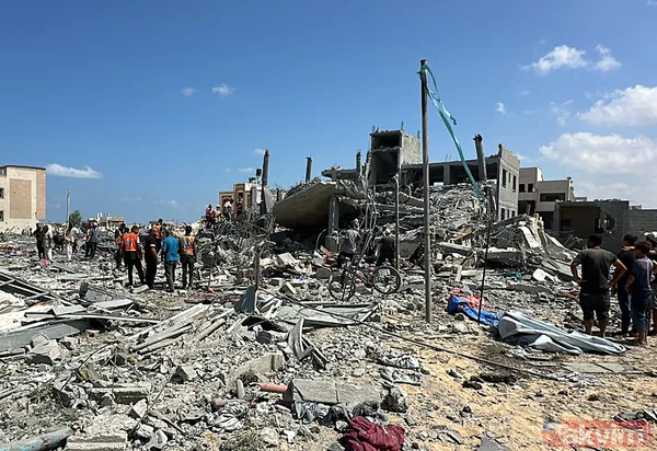 Han Yunus'tan geri acı kaldı! Soykırımcı İsrail Gazze'deki yıkımı böyle görüntülendi - 39