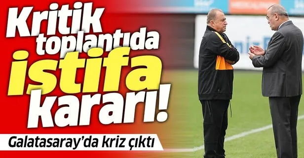 Galatasaray’da kritik toplantıda gerginlik! Abdurrahim Albayrak istifa kararı aldı