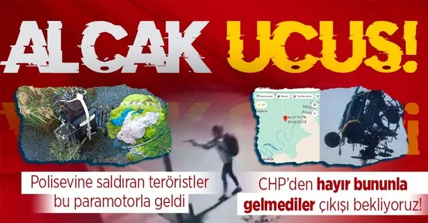 Mersin’de polisevine saldıran PKK’lı teröristlerin Türkiye’ye gelişte kullandığı paramotora ulaşıldı!