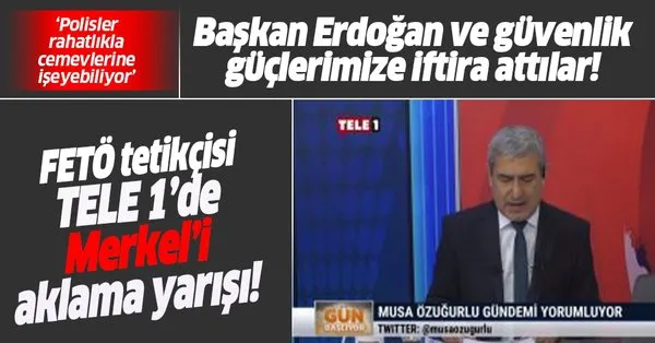 Tele 1 sunucusu Musa Özuğurlu'dan Başkan Erdoğan'a alçak iftira! Merkel'i  bu sözlerle savundu - Takvim