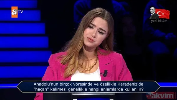 Kenan İmirzalıoğlu'nun sunduğu Kim Milyoner Olmak İster'de ‘haçan’ sorusu geceye damga vurdu! Bakın aslında ne anlama geliyormuş - 5