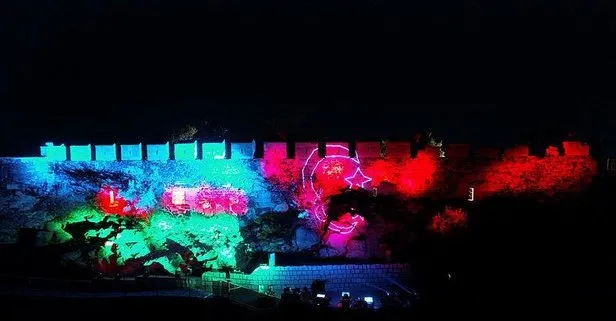 Gardaşa hep destek tam destek: Nevşehir Kalesi’ne ışıklarla Azerbaycan ve Türk bayrağı yansıtıldı