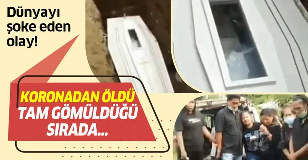 Dünyayı şoke eden olay! Koronavirüsten öldü gömülürken hareket etti!