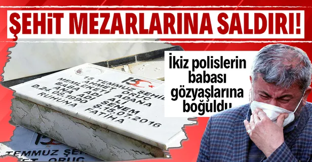 Şehitlerin kabirleri dahil 79 mezara saldırı!