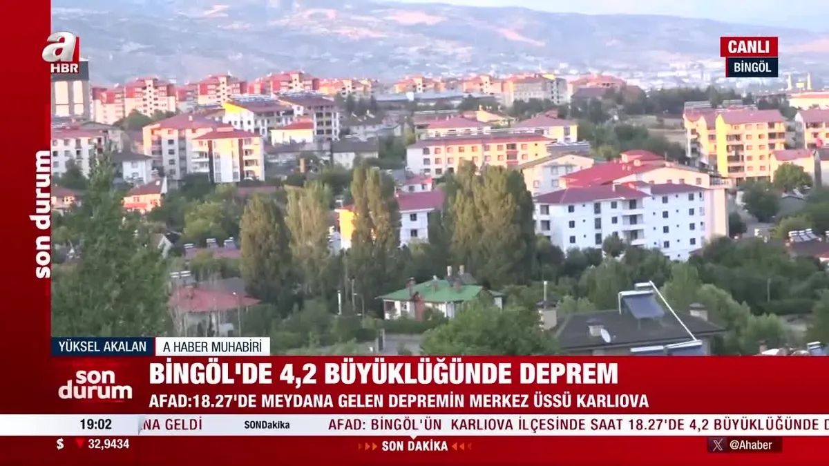 SON DAKİKA: Bingöl'de korkutan deprem!