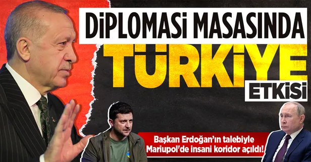 Başkan Erdoğan'ın talebi üzerine Ukrayna'nın Mariupol kentindeki insanı koridor açıldı