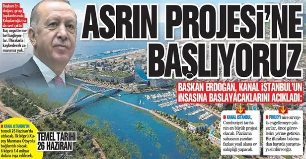 Başkan Recep Tayyip Erdoğan’dan Kanal İstanbul müjde: Asrın projesine başlıyoruz
