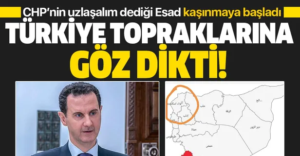 Katil Esad'dan skandal koronavirüs haritası! İskenderun’u kendi sınırlarında gösterdi