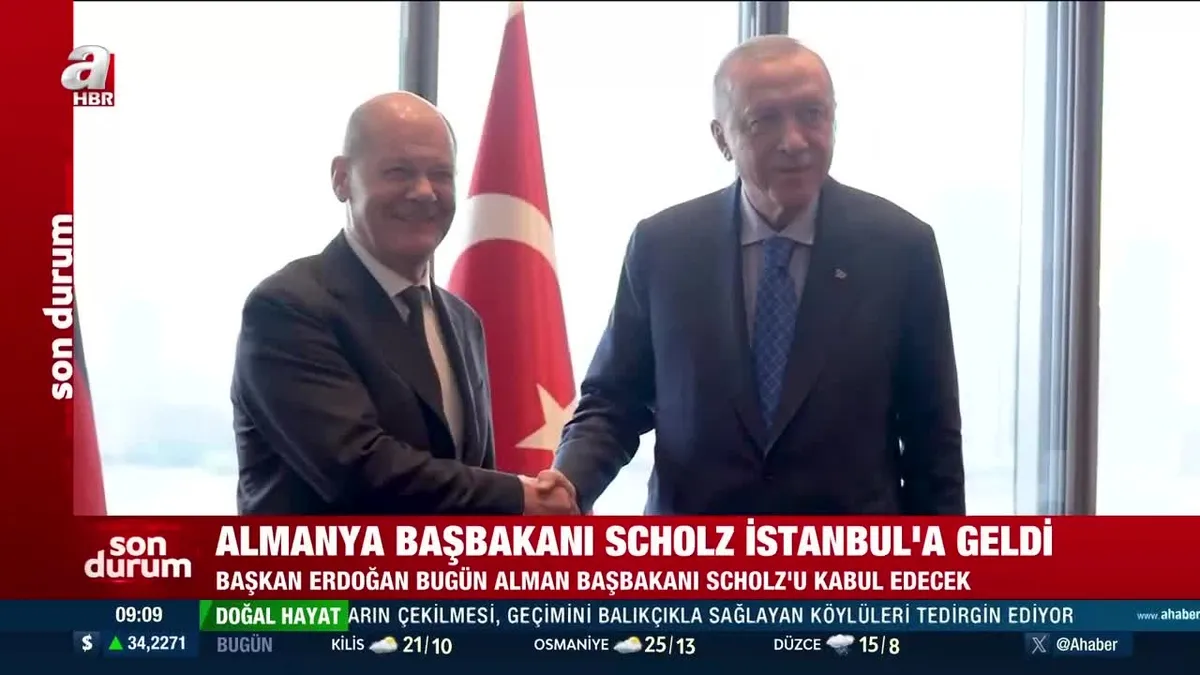 Almanya Başbakanı Scholz İstanbul’a geldi