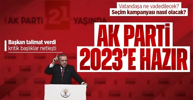 AK Parti 2023’e hazır! Başkan Erdoğan talimat verdi kritik başlıklar netleşti: Vatandaşa ne vadedilecek?