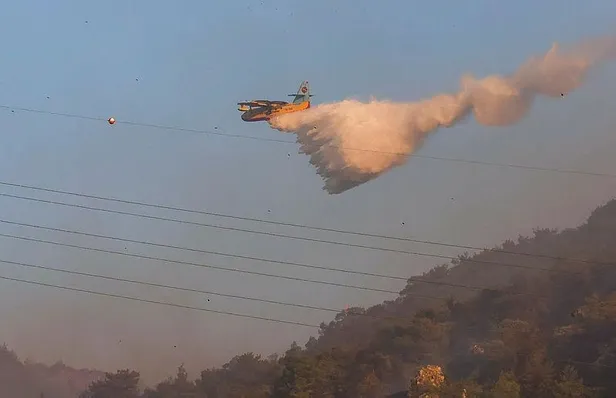 Aydın Söke'de orman yangını kontrol altında!-2