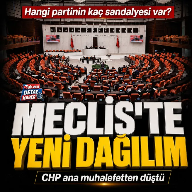 CHP ve Yeni Parti ayrışması TBMMdeki sandalye dağılımını değiştirdi