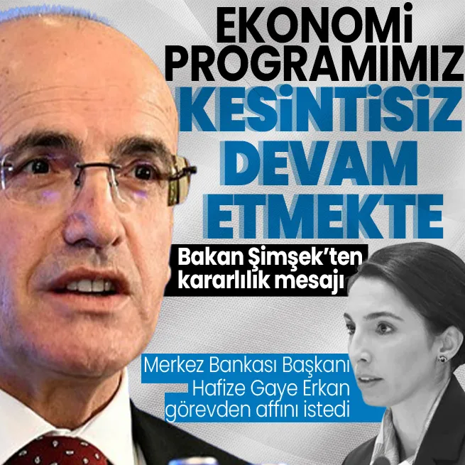 SON DAKİKA HABERLERİ | Merkez Bankası Başkanı Hafize Gaye Erkan görevden affını istedi! Bakan Şimşekten ilk açıklama