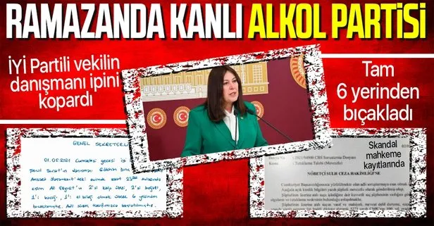 Ramazanda kanlı alkol partisi! İYİ Partili Şenol Sunat’ın danışmanı birlikte alkol aldığı arkadaşını 6 yerinden bıçakladı