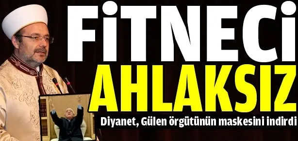 Diyanet, Gülen örgütünün maskesini indirdi