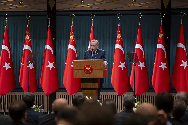 Başkan Erdoğan kabine toplantısı sonrası önemli açıklamalarda bulundu (Fotoğraf: AA)