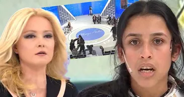 Müge Anlı stüdyosu karıştı! Gelin işkencesinde Fadime Arslan cinayetini itiraf eden Fidan Arslan sinirlenince uçan tekme attı...