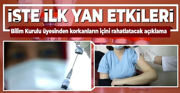 Türkiye’de Coronavac aşısı uygulanmaya başladı! Korona aşısının ilk yan etkileri nelerdir? Canlı yayında aşı olan Bilim Kurulu üyesi açıkladı